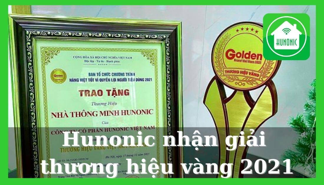 hunonic nhận giải thương hiệu vàng