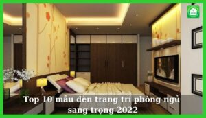 Đèn trang trí phòng ngủ