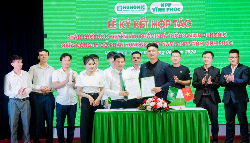 Kí kết độc quyền nhà phân phối Hunonic