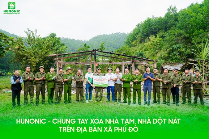chung tay xoá nhà tạm cùng Hunonic