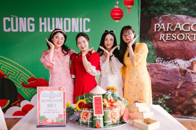 thi gói bánh chưng hunonic