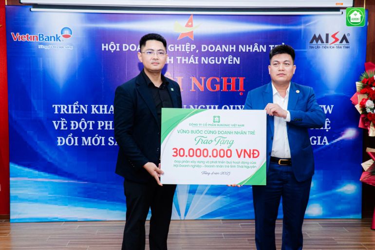 hunonic trong hội nghị triển khai nghị quyết 57 của hội doanh nghiệp trẻ