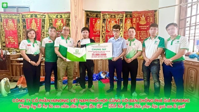 Hunonic và ban chống phá giá - chung tay hướng về Bắc Kạn sau lũ quét 5 Hunonic hỗ trợ người dân bắc kạn bị sạt lở