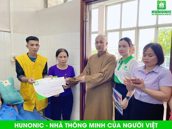 Hunonic phối hợp nhóm “Điều Thiện Nhỏ” giúp đỡ gia đình bệnh nhân ung thư tại Thái Nguyên 4 hunonic giúp đỡ gia đình bệnh nhân ung thư