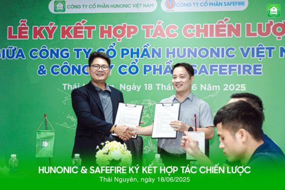 hunonic ký kết hợp tác với safefire