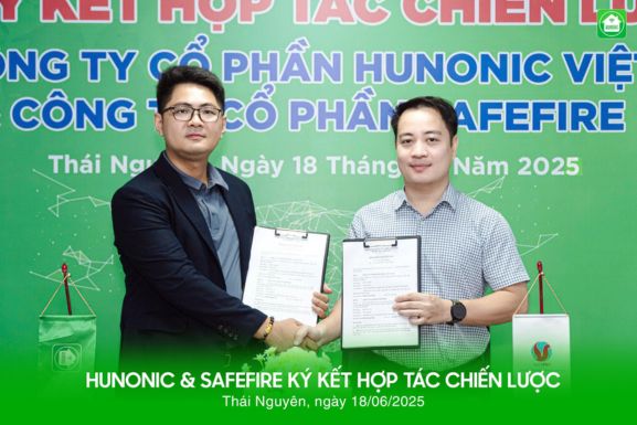 hunonic ký kết hợp tác với safefire
