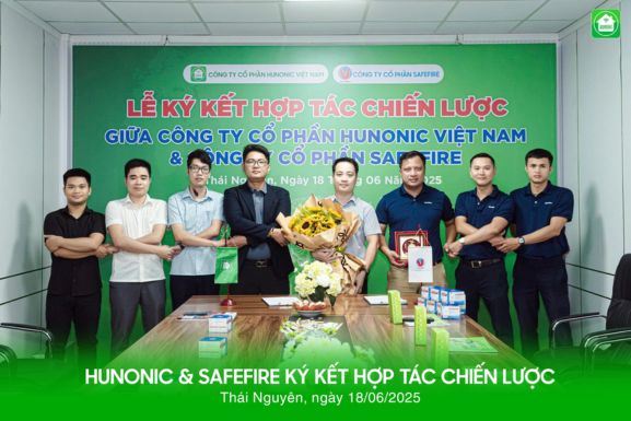hunonic ký kết hợp tác với safefire