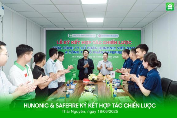 hunonic ký kết hợp tác với safefire