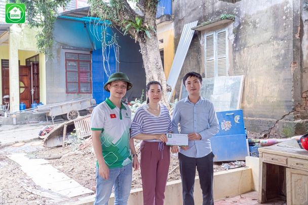 hunonic chia sẻ và động viên cbnv sau bão lũ
