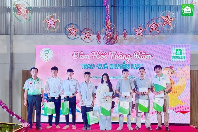 hunonic đồng hành cũng trẻ em khó khăn tỉnh daklak