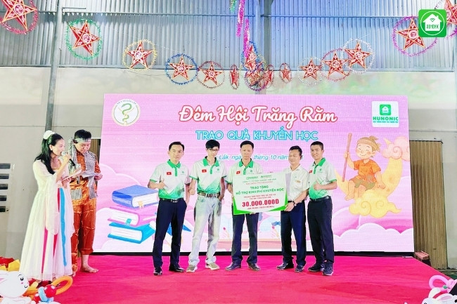 hunonic đồng hành cũng trẻ em khó khăn tỉnh daklak
