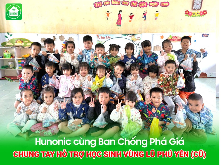 hunonic chung tay hỗ trợ các trường học ở đăk lak khắc phục lũ