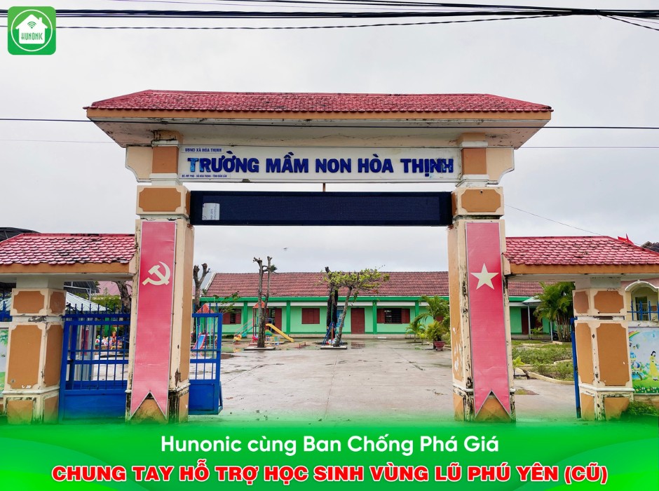 hunonic chung tay hỗ trợ các trường học ở đăk lak khắc phục lũ