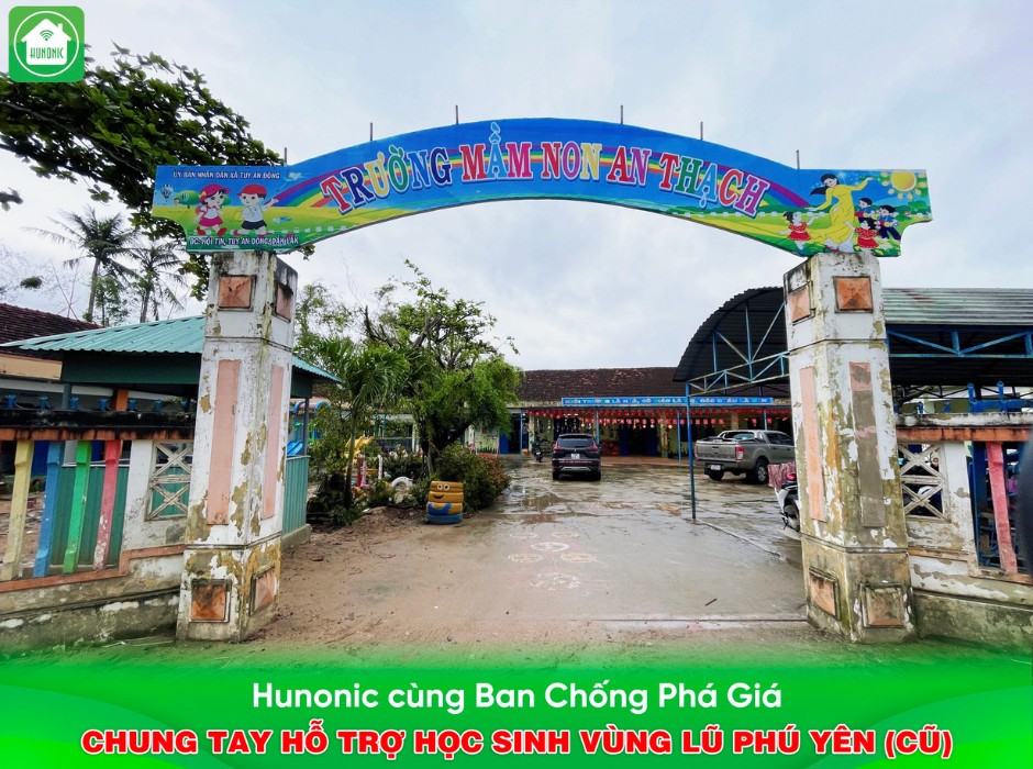hunonic chung tay hỗ trợ các trường học ở đăk lak khắc phục lũ
