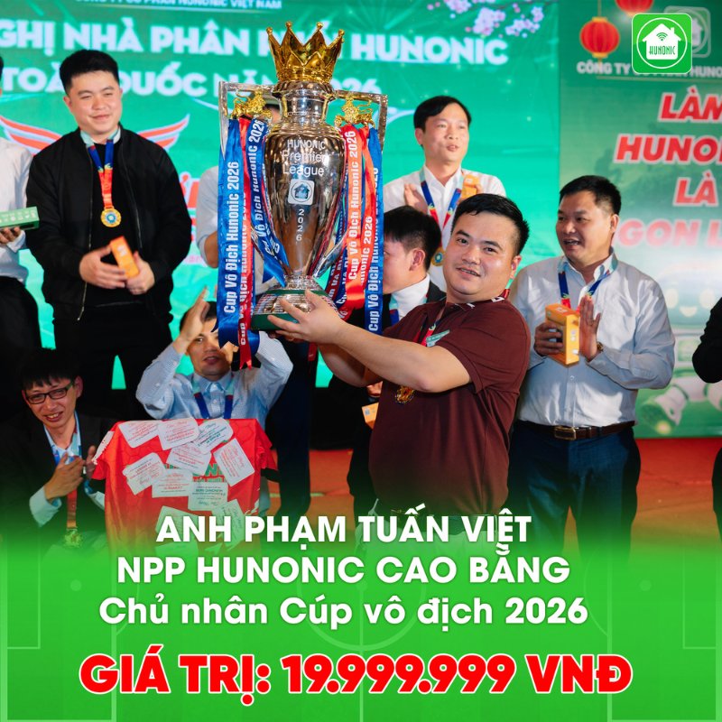 Hunonic đấu giá giải thưởng vào quỹ từ thiện