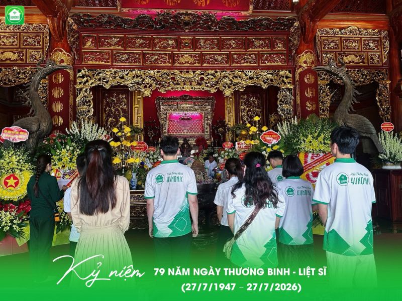 Hunonic tổ chức lễ dâng hương Ngày Thương binh – Liệt sĩ