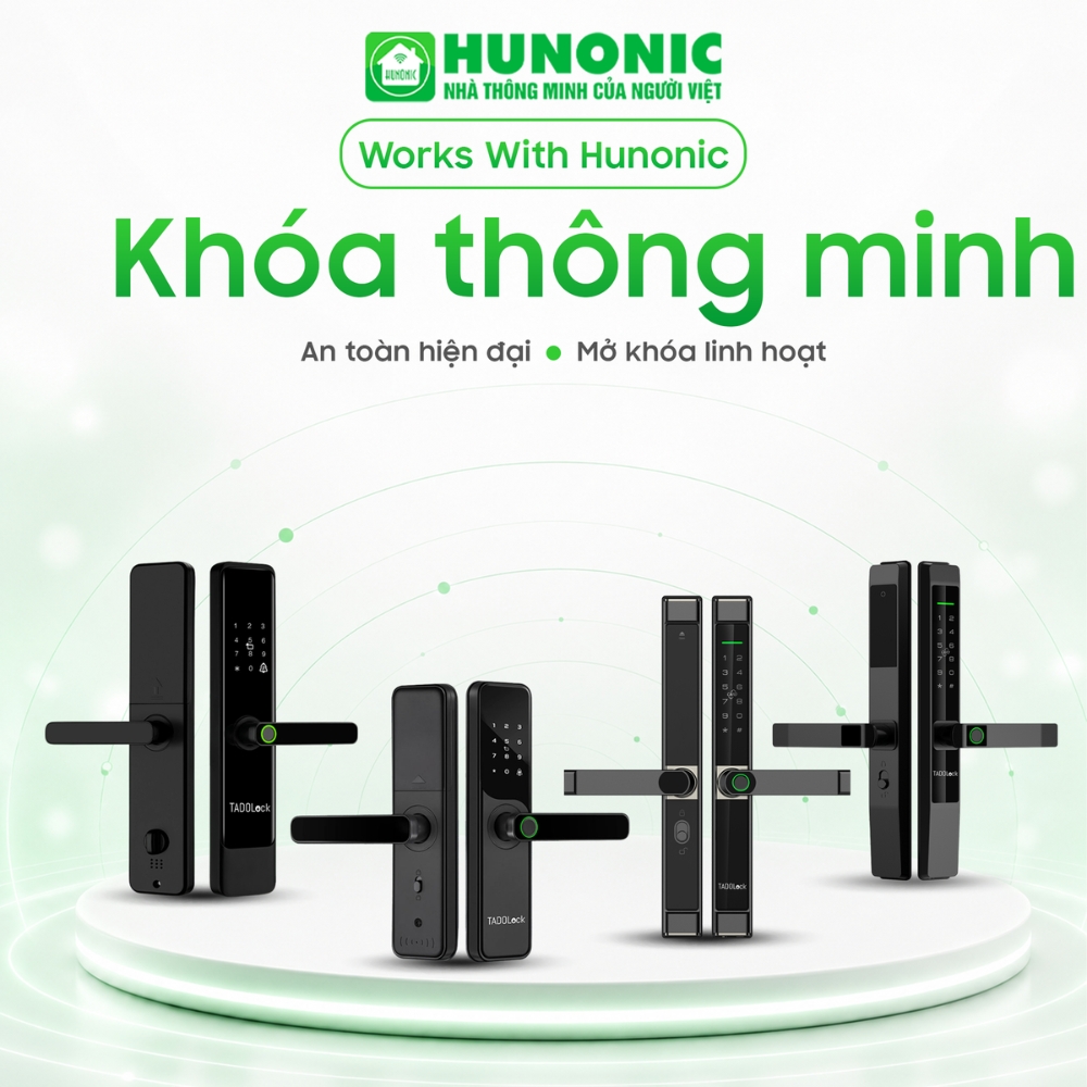Khóa thông minh Works with Hunonic