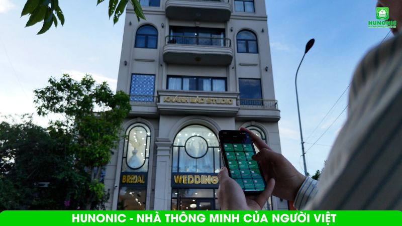 Giải pháp điện thông minh Hunonic: Bí quyết quản lý vận hành "siêu nhàn" cho Studio 5 tầng 2 studio thong minh nghe an1
