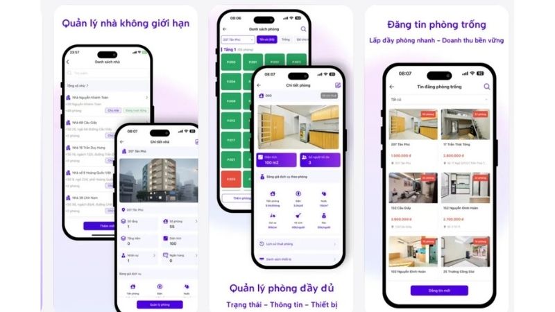phần mềm quản lý phòng trọ