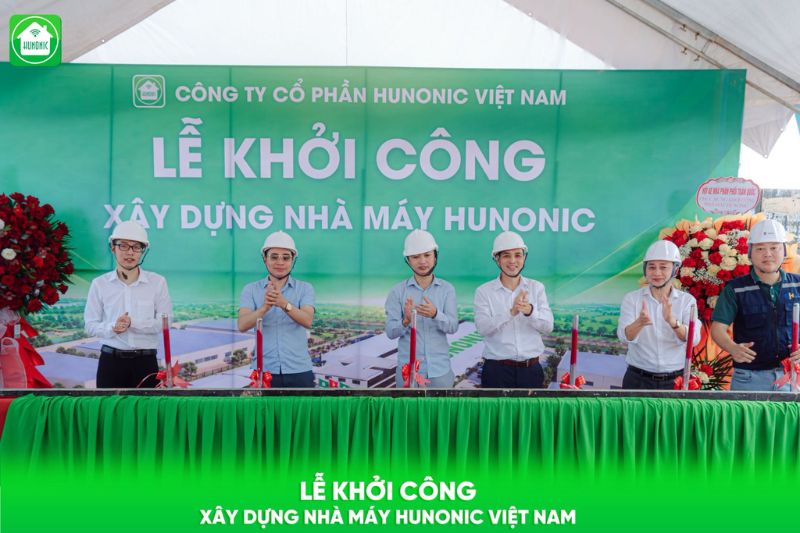 le khoi cong nha may hunonic