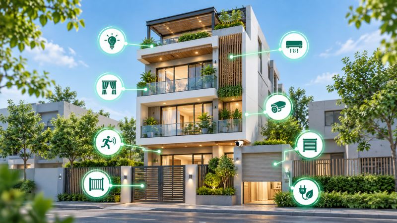 Smart Home cho nhà phố nhiều tầng cần lưu ý gì để hệ thống vận hành ổn định? 6 smarthome cho nhà nhiều tầng